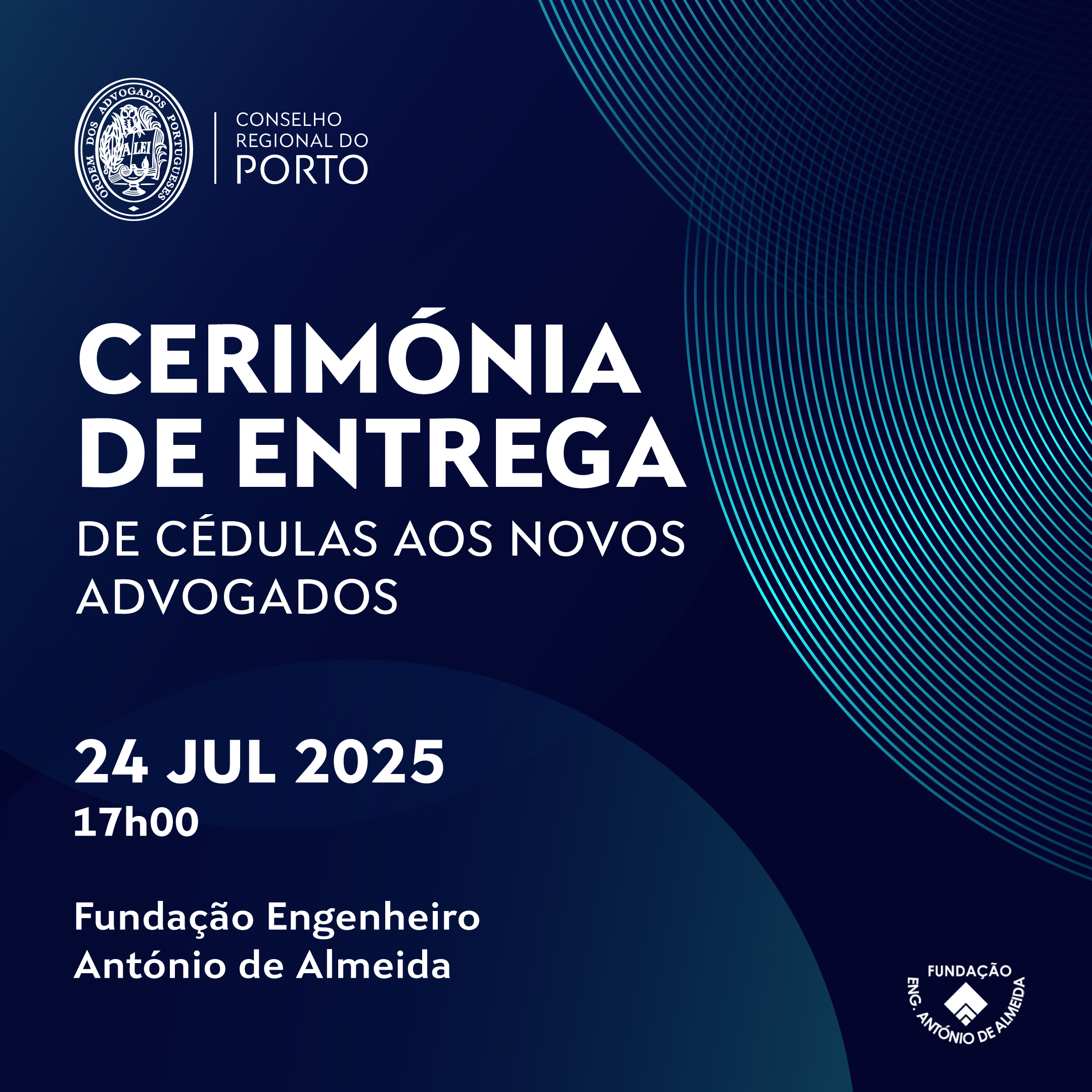 Cerimónia de Entrega das Cédulas aos novos Advogados